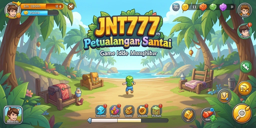 Screenshot JNT777 menampilkan gameplay santai yang menarik.