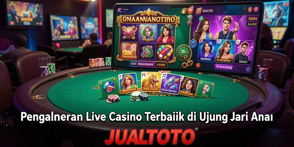 Gameplay Live Casino yang mendebarkan dalam JUALTOTO.