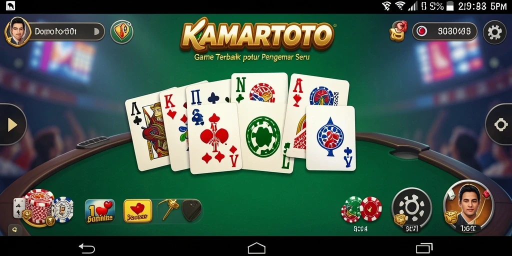 Tampilan gameplay Domino yang menarik di KAMARTOTO.