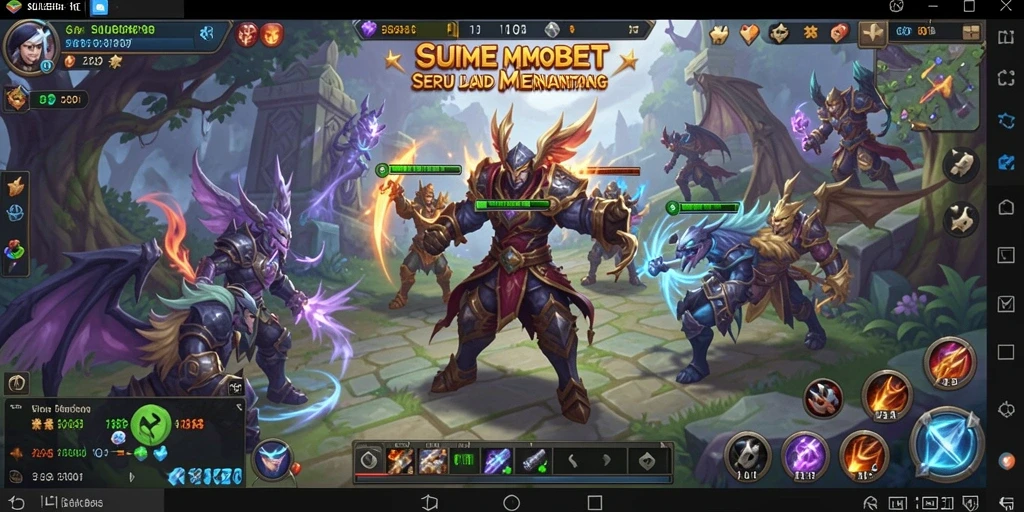 Screenshot gameplay SULEBET menunjukkan pertarungan mendebarkan di dunia MMORPG.