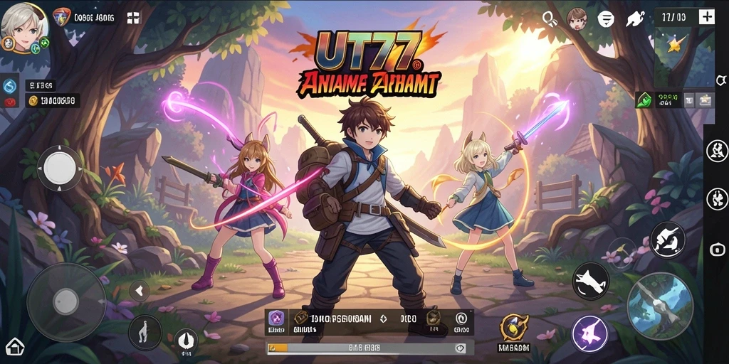 Tampilan menarik dari gameplay <strong>UT77</strong> yang memukau di dunia anime.